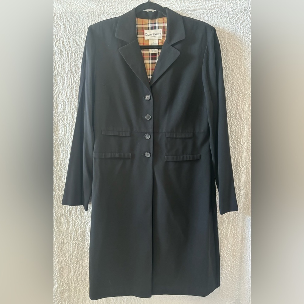 Danny & Nicole NY Button Down Long Suit Blazer Jacket